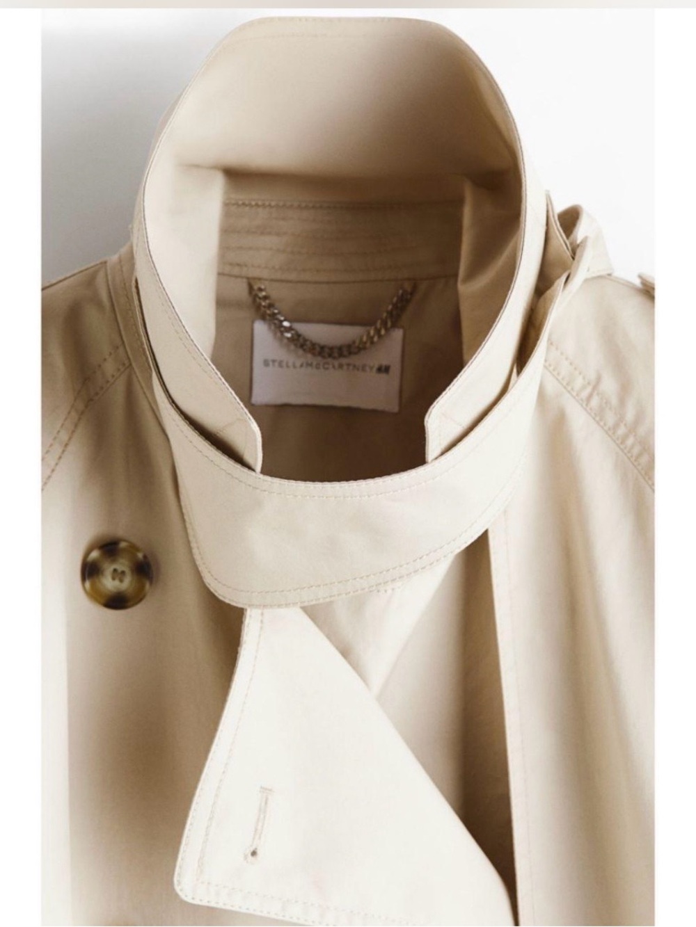 Stella McCartney x H&M Beige Trench Coat - Picture 5 of 6